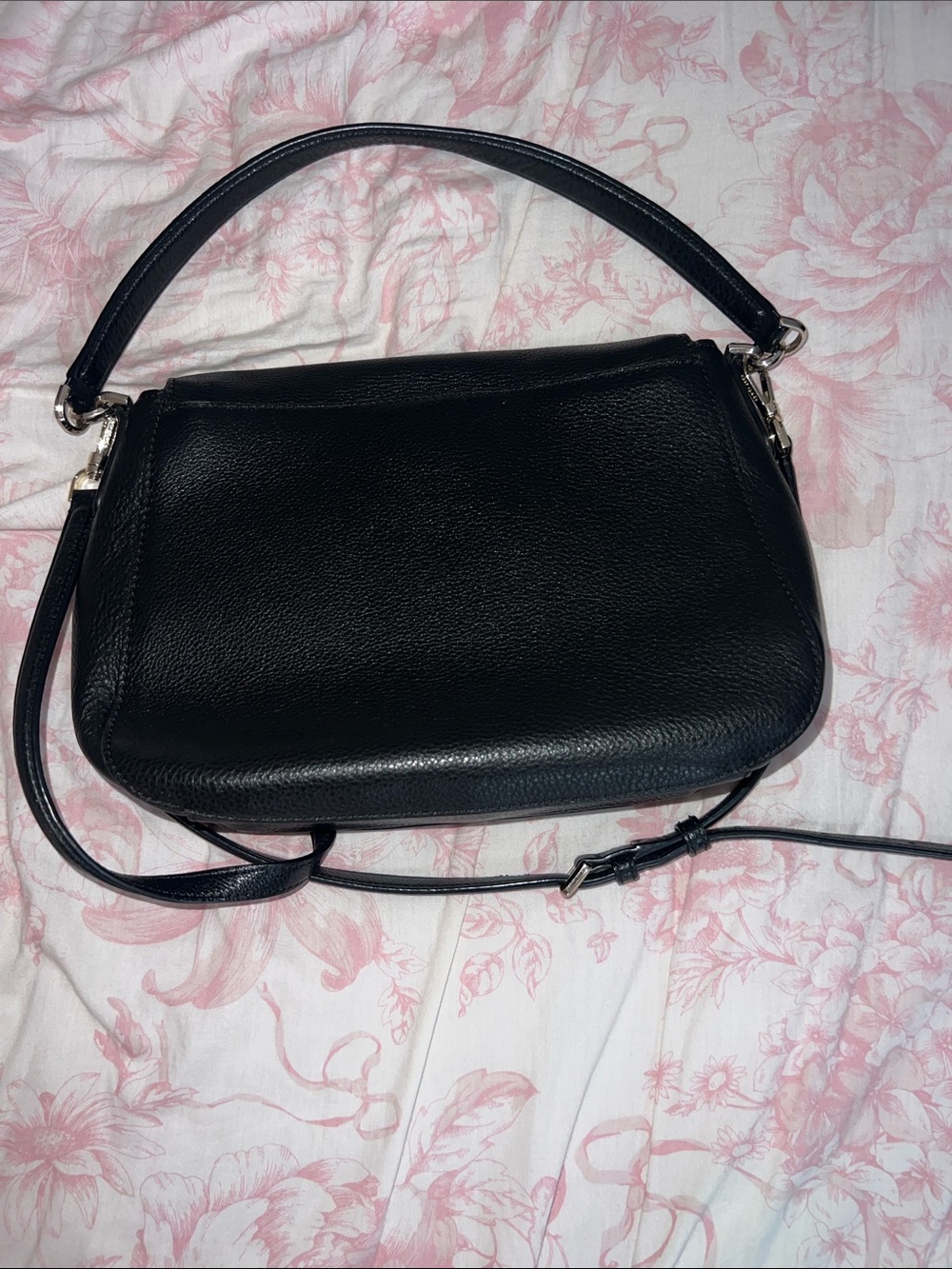 kate spade Black Pebbled Leather Crossbody with Gold Hardware - Picture 4 of 5